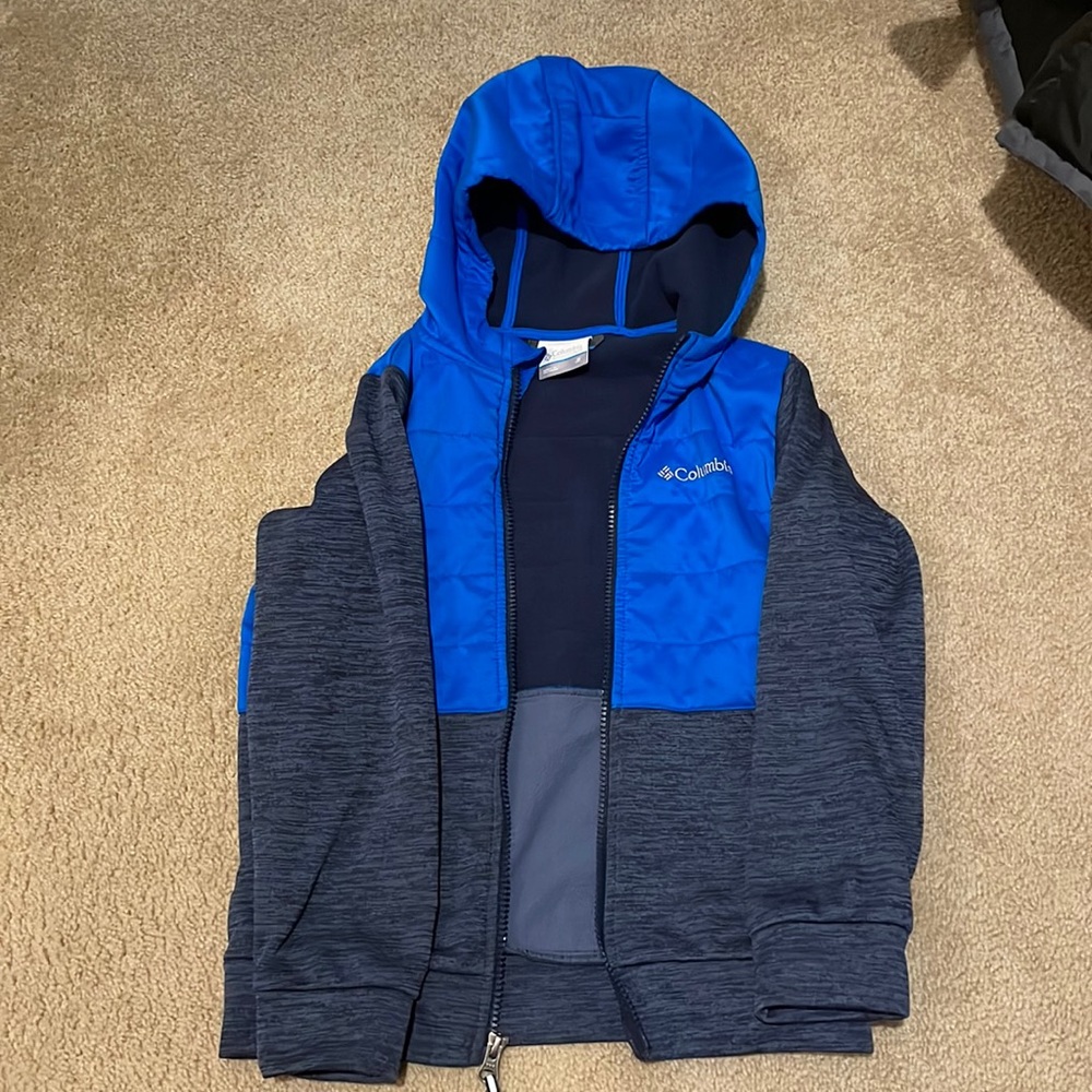 Columbia kids fleece zip hoodie Small